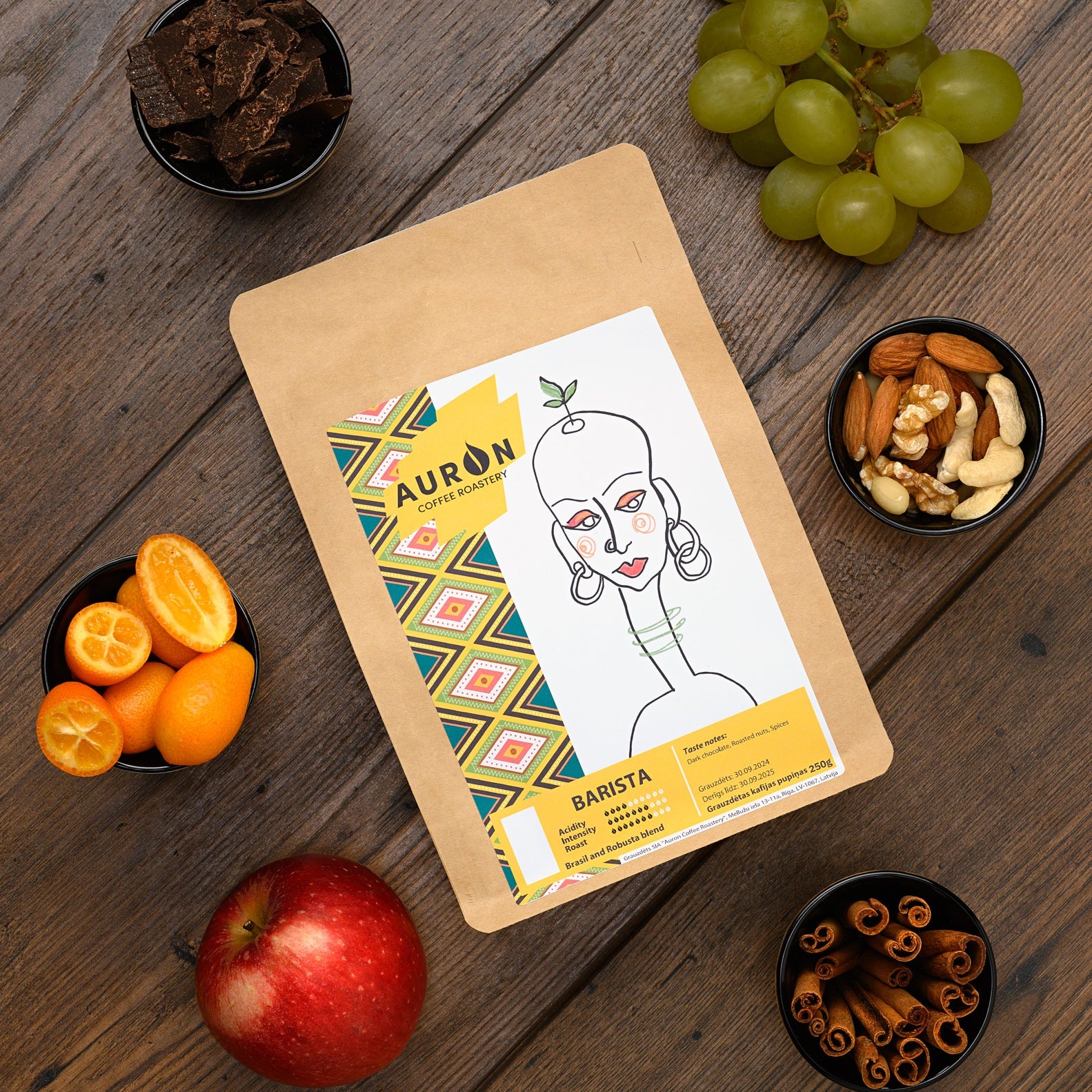 Kafijas pupiņas BARISTA - AURON COFFEE ROASTERY