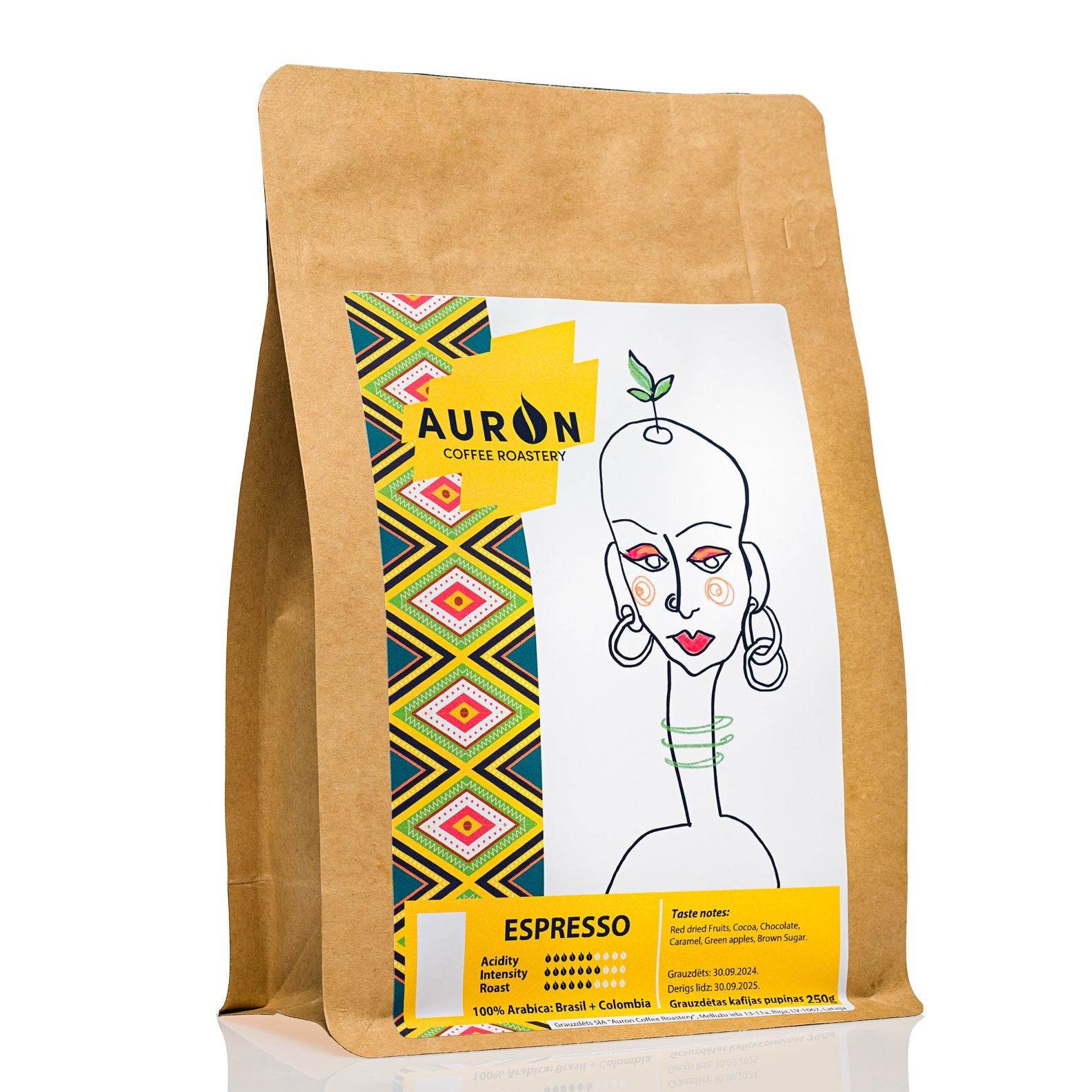 Kafijas pupiņas ESPRESSO 1kg - AURON COFFEE ROASTERY