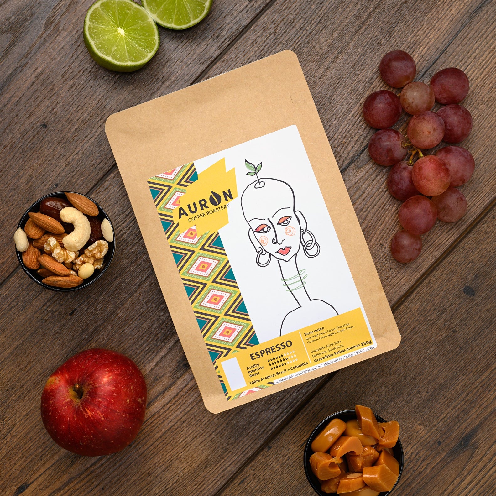 Kafijas pupiņas ESPRESSO - AURON COFFEE ROASTERY