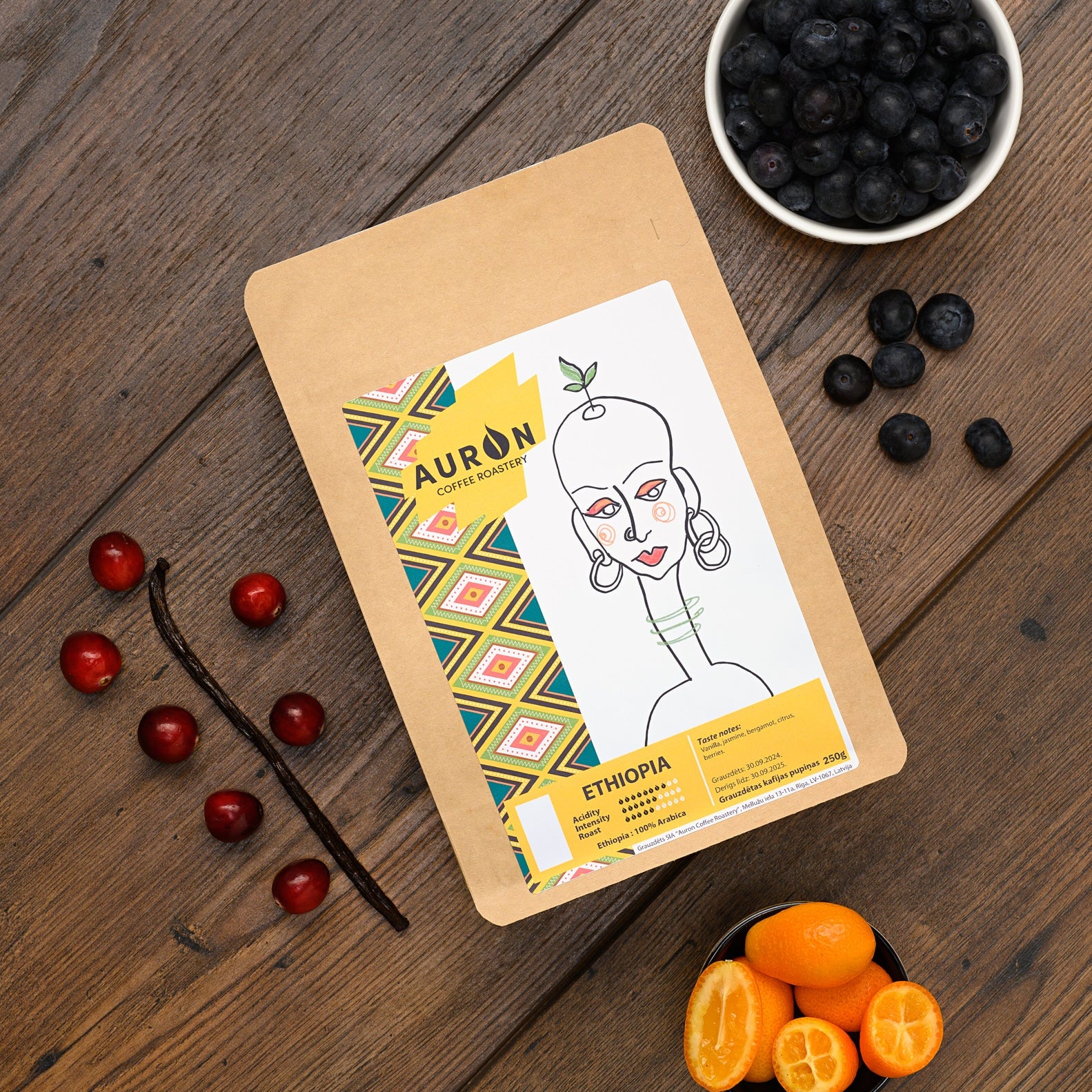 Maltā kafija ETHIOPIA Yirgacheffe KURUME - AURON COFFEE ROASTERY