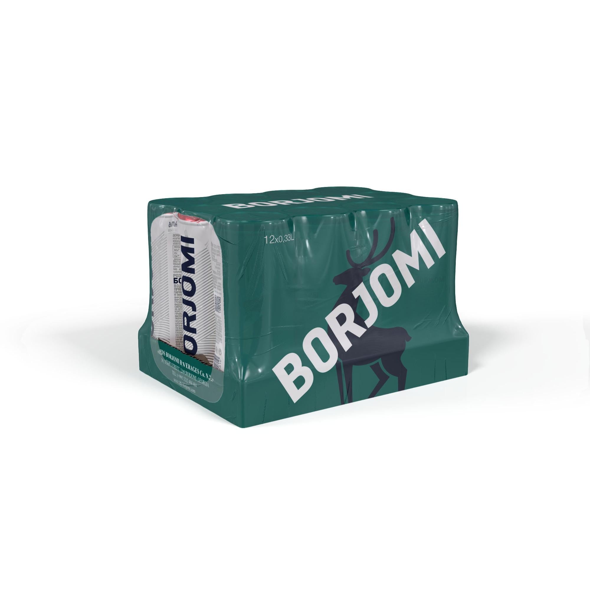 Minerālūdens Borjomi CAN gāzēts 330ml x 12gab. - AURON COFFEE ROASTERY