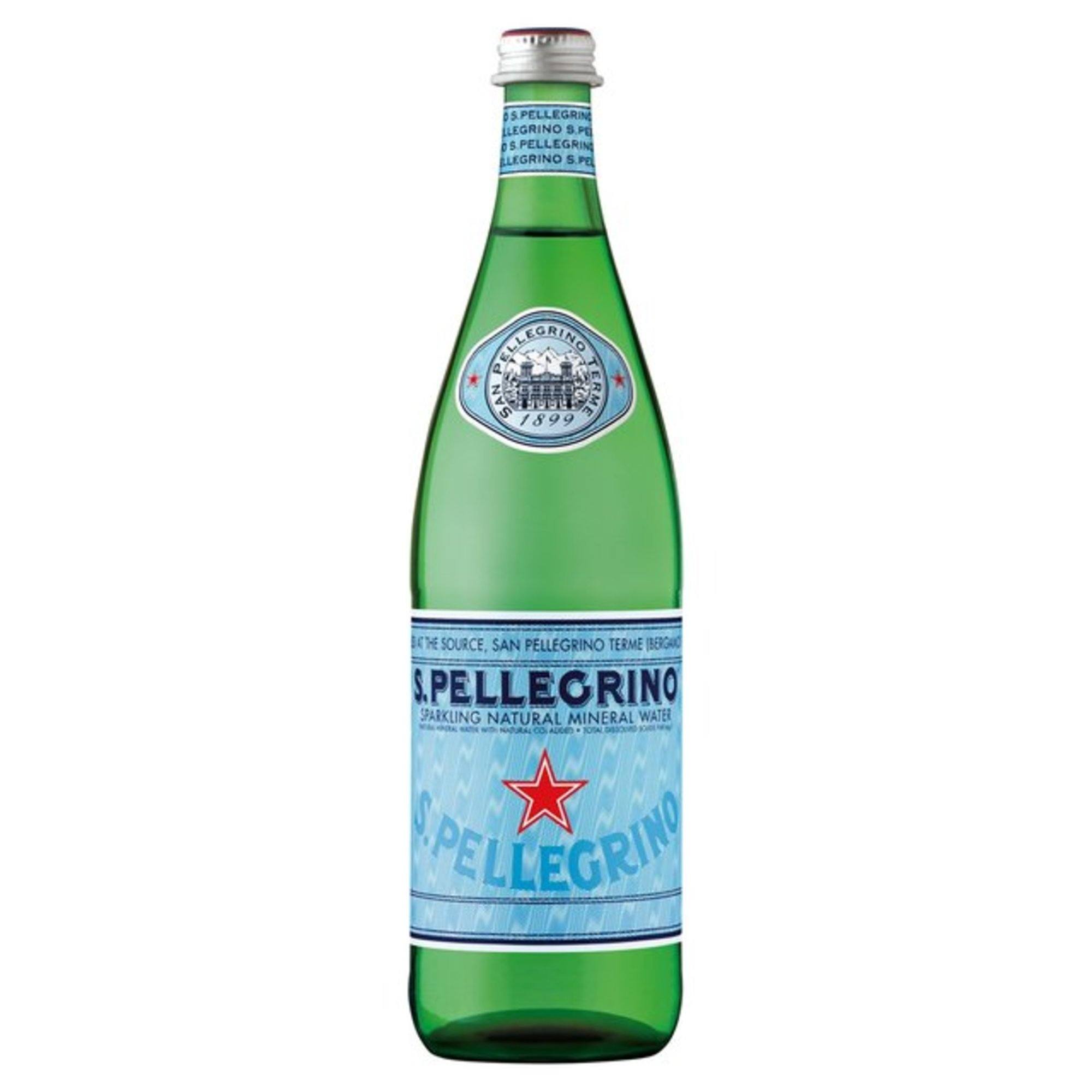 Minerālūdens S.Pellegrino gāzēts stikla pudelē 750ml - AURON COFFEE ROASTERY