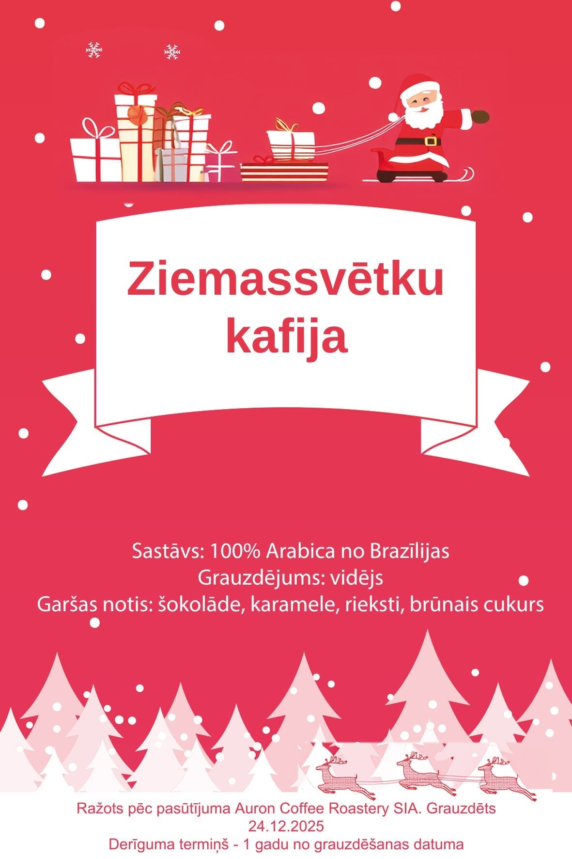 Svētku kafija, korporatīvās dāvanas, personalizētas etiķetes - AURON COFFEE ROASTERY