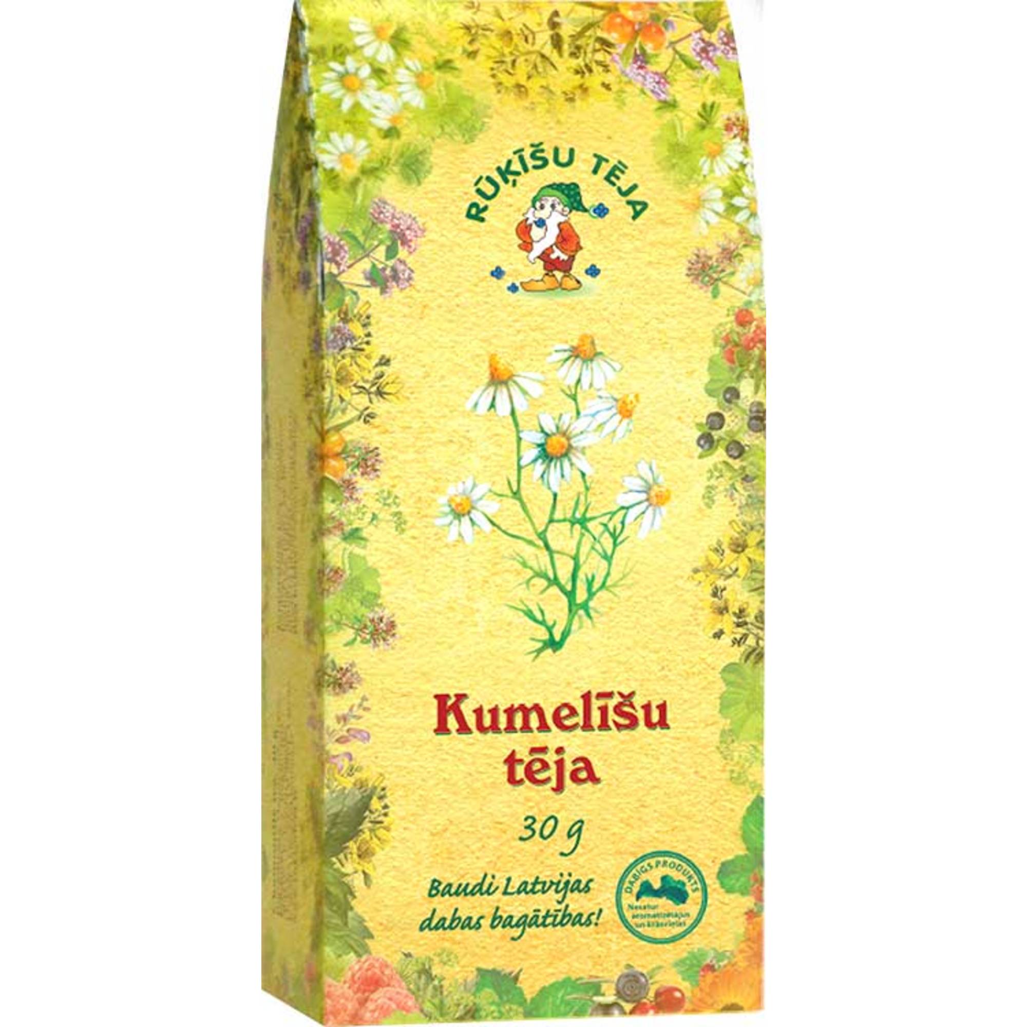 Tēja beramā Kumelīšu ziedu Rūķīšu tējas 30 g - AURON COFFEE ROASTERY