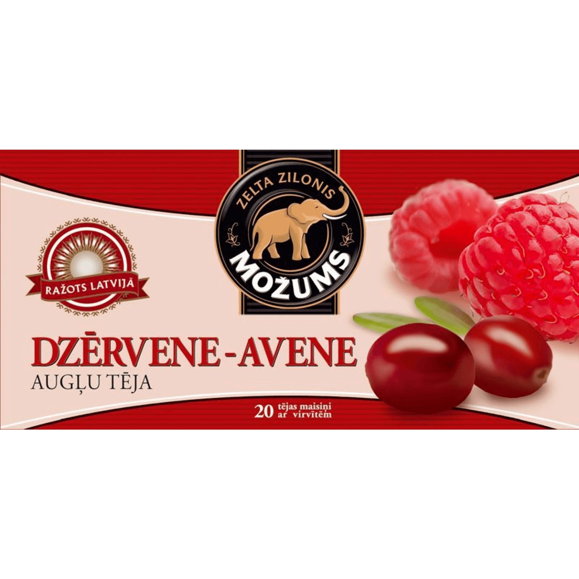 Tēja Možums augļu dzērveņu/aveņu 20 gab. - AURON COFFEE ROASTERY