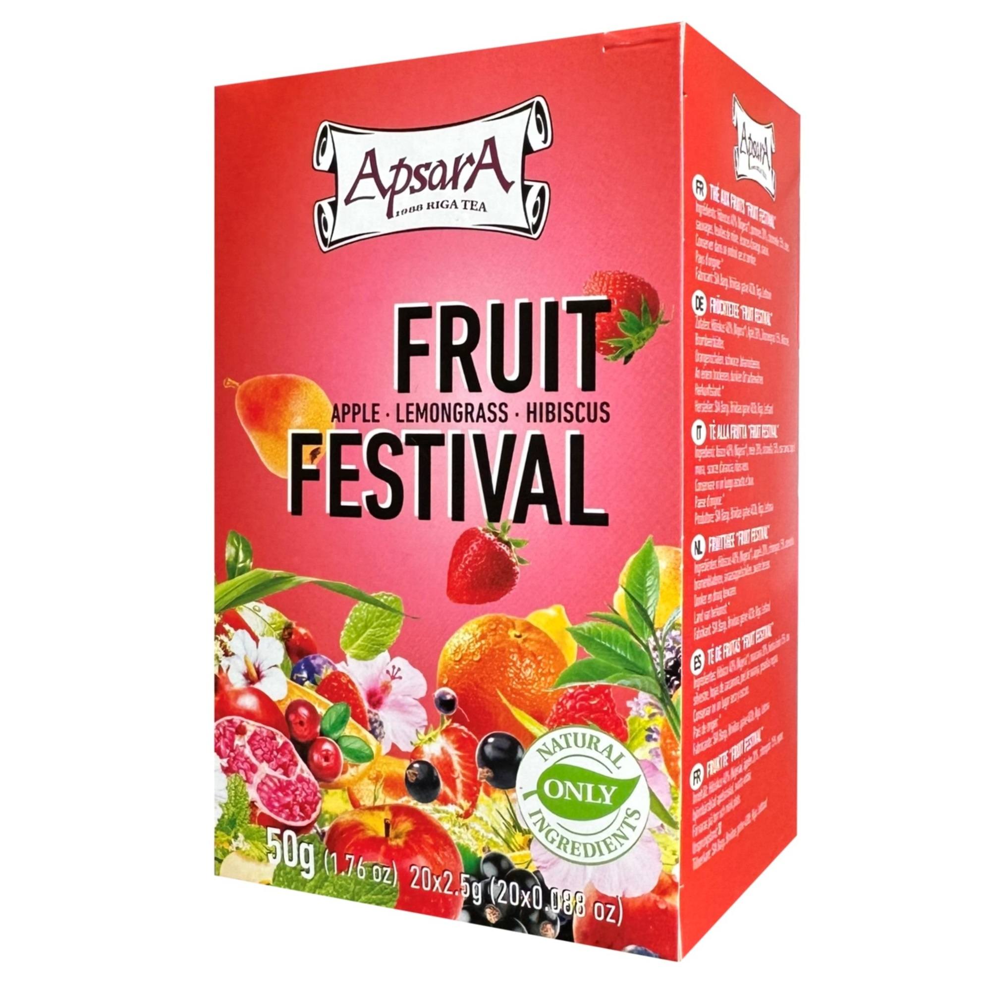 Tēja sarkanā augļu Fruit Festival Apsara 20 gab. - AURON COFFEE ROASTERY